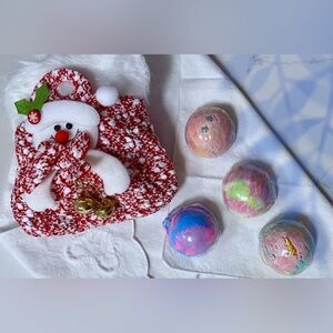 Snowman Bath Scoop Gift Set